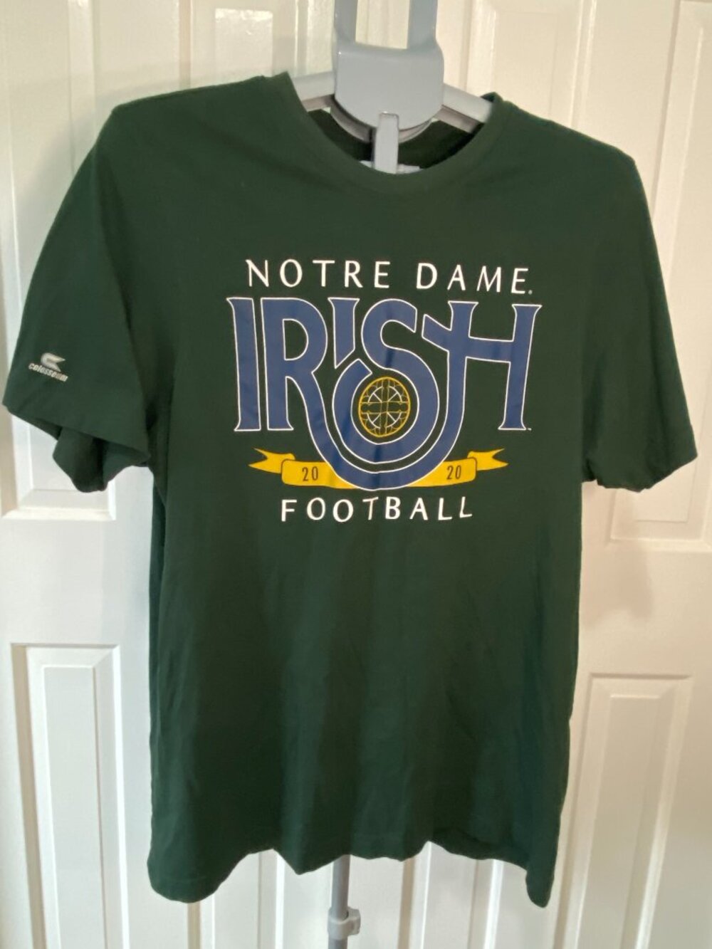 Notre Dame Fighting Irish Football The Shirt 2020 Mens Lg Green Colosseum NWOT
